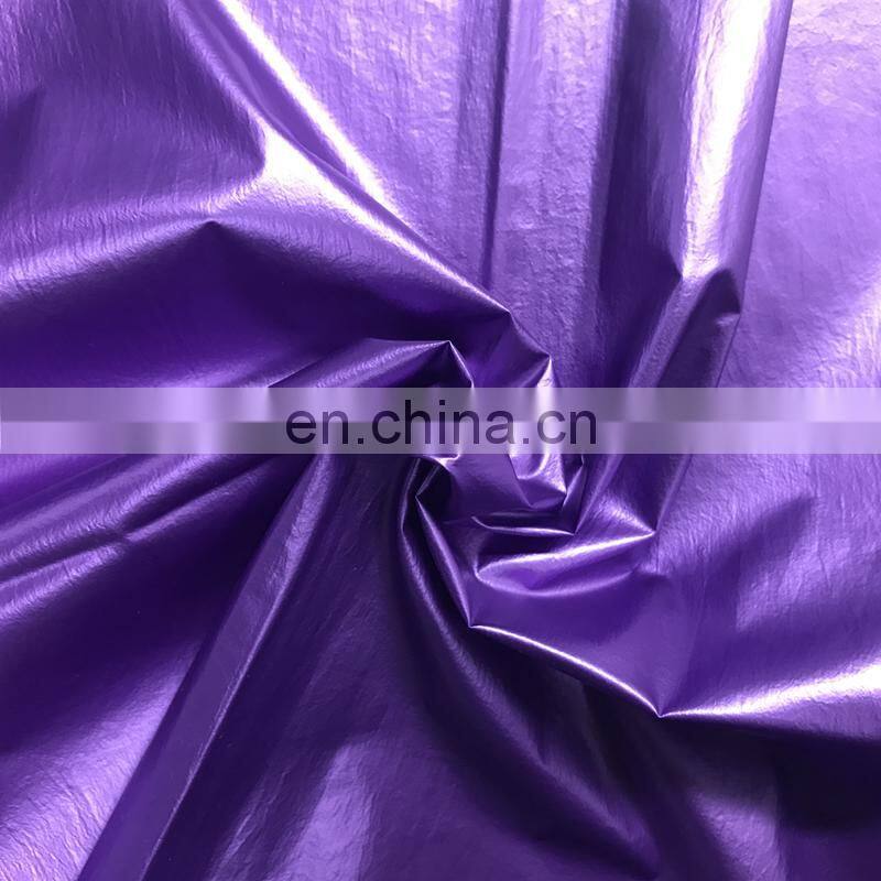 Waterproof Crepe Nylon Taffeta Fabric with Foil Printing for Down Coat