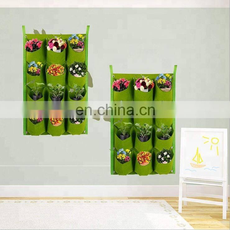 Felt Fabric Hanging Planter Vertical Garden Grow Bags