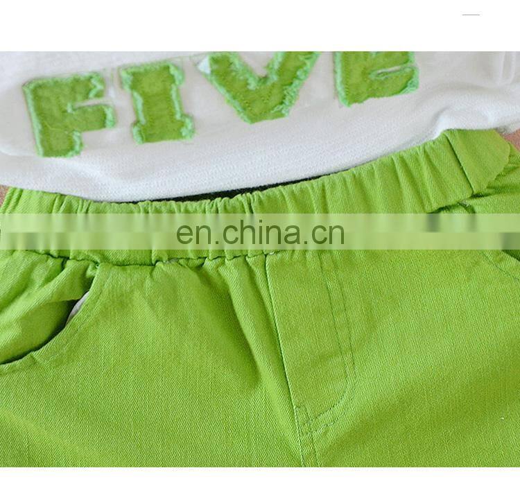 Boy's summer clothes 2018 new children's short-sleeve suit two pcs Korean boutique clothing