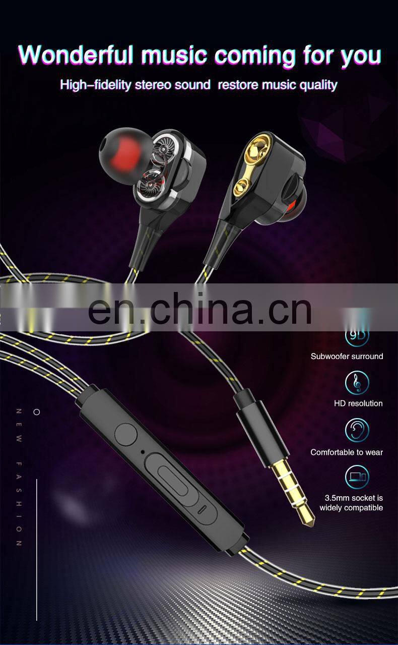 Golden Sky Wired Noise Cancelling Cheaper Earbuds Earphone Sports Stereo Headphone Headset In Ear Wired Earphone Oem Factory