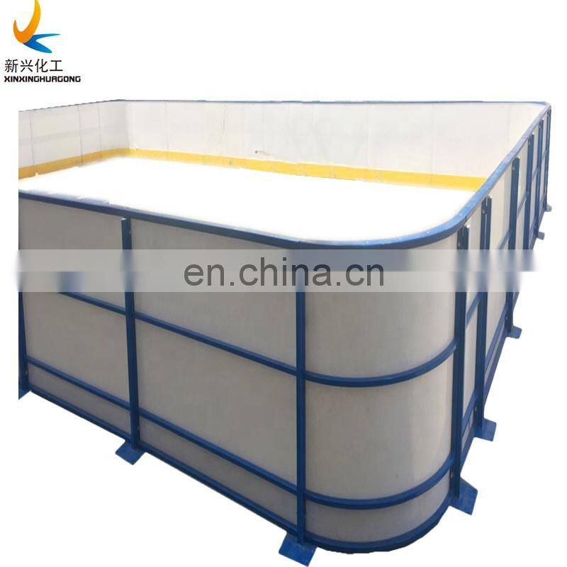 hdpe ice hockey dasher board system/polyethylene fence plastic panels/portable soccer wall
