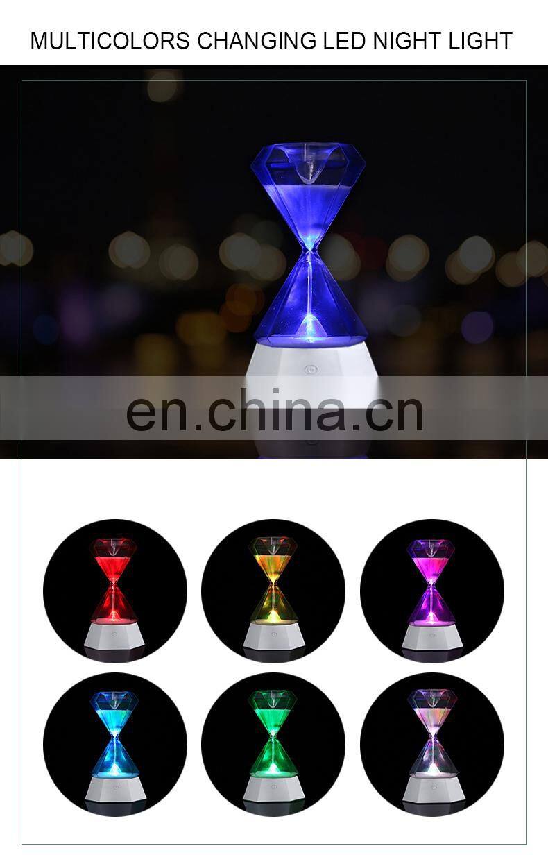 Sandglass sleep-assistant night lamp touch sensor night light for kids room