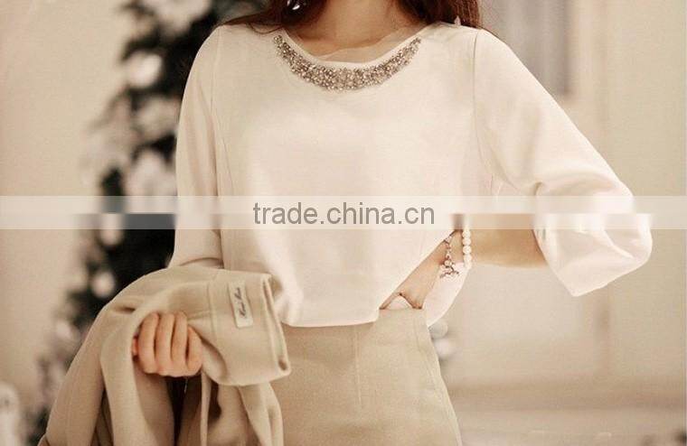 0521L High Quality beaded neck trim,beaded neck trim for T-shirt,wholesale beaded neck trim