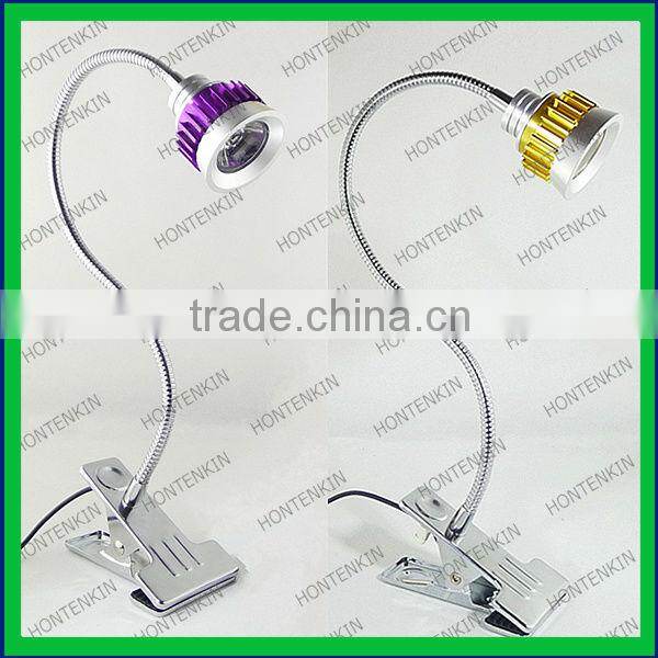 3W flexible bedside gooseneck led light small led light