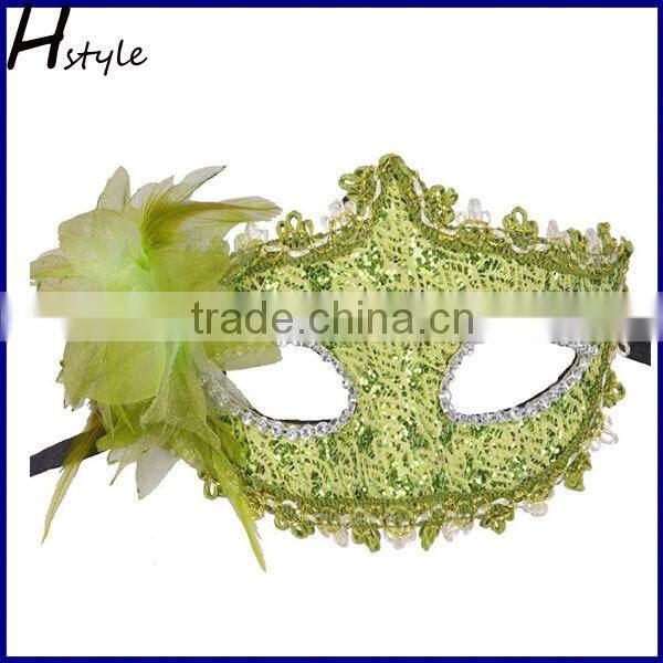 Top Quality Venetian Party Masks Masquerade Ostrich Feather Masks For Women SCM0037