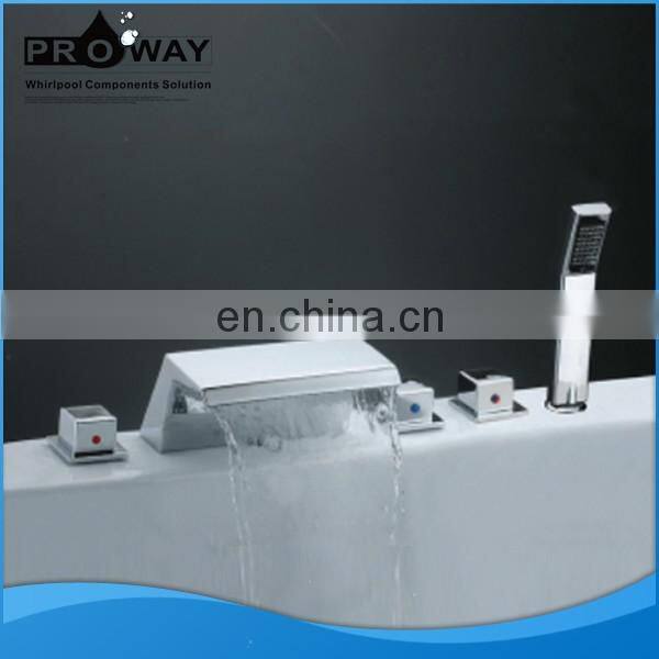 Bathtub Faucet with Shower Bathroom Mixer Shower Taps 5 Pieces Set Faucet