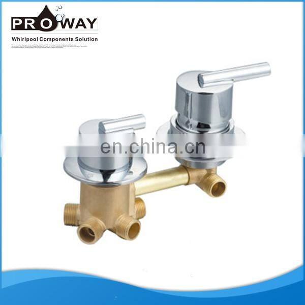 Proway Brass Body Concealed 5 Way Diverter Valve black rv shower head faucet
