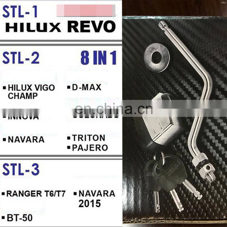 Hilux spare tire lock for anti thief