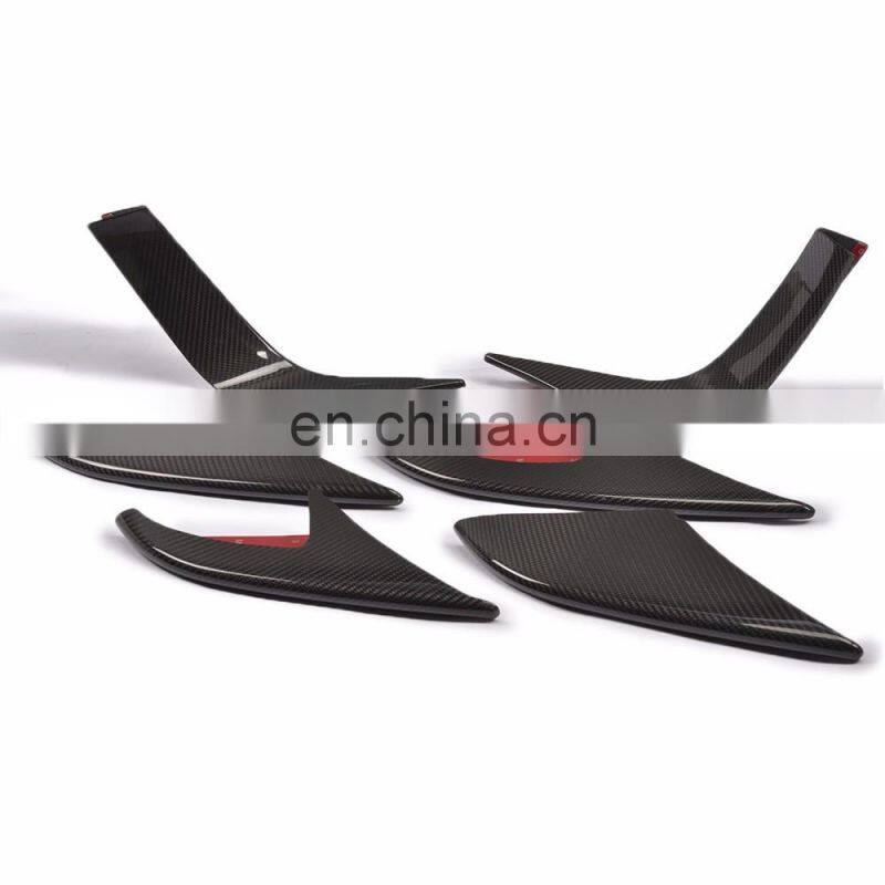 6pcs/set Carbon Fiber Fog Lamp Cover for Porsche Macan 2014 2015