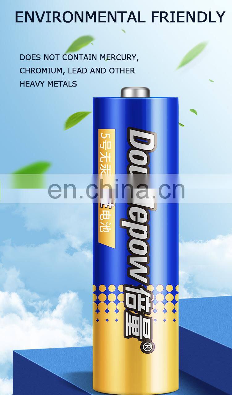 OEM Customized heavy duty alkaline dry battery 20pcs/box 1.5v lr6 no.5 aa alkaline primary battery cell