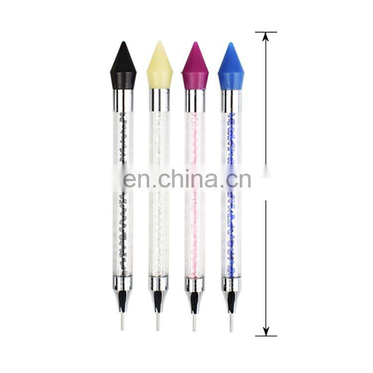 New Design Nail Art Picker Nail Art Dual-ended Dotting Pencil Wax Head Pick Up Rhinestone Picker