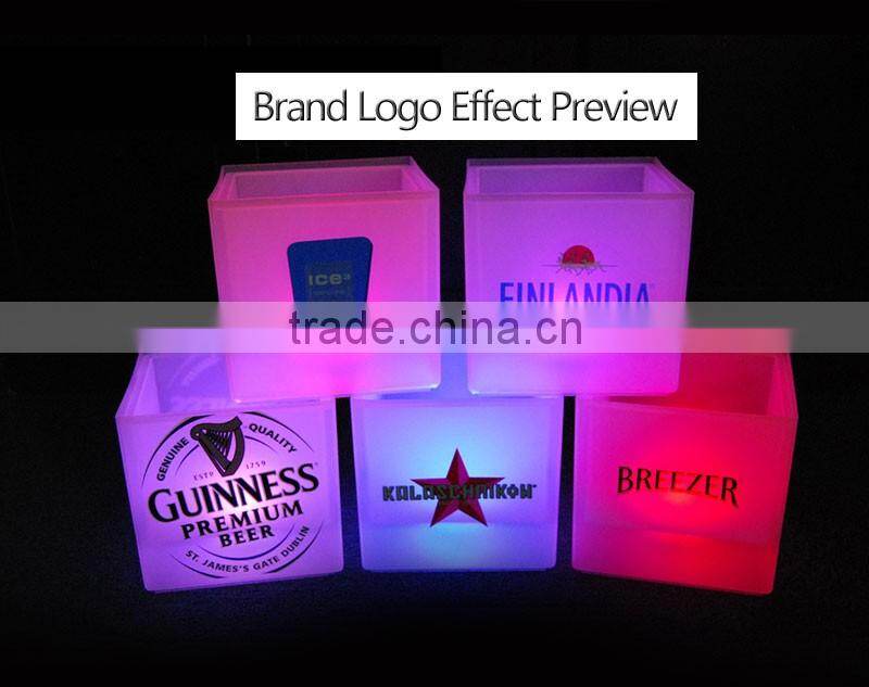 Factory directly wholesale led lighting belvedere vodka bottle ice bucket
