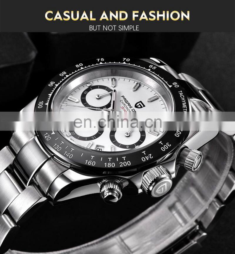 PAGANI DESIGN 1644 Branded Watch For Men Full Stainless Steel Chronograph man watches op 2021