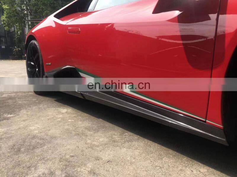 Runde Carbon Fiber Material For Lamborghini Huracan LP610 Mansory Style Body Kit Front Lip Rear Lip Side Skirts Spoiler