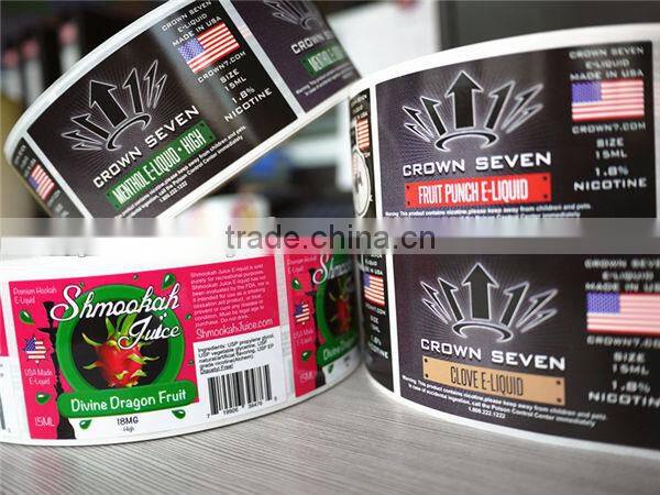Custom adhesive label for plastic food packaging