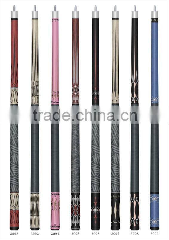 CUESOUL New 1/2 Quick Release Jointed Maple Shaft Pool Cue stick, with decal on butt