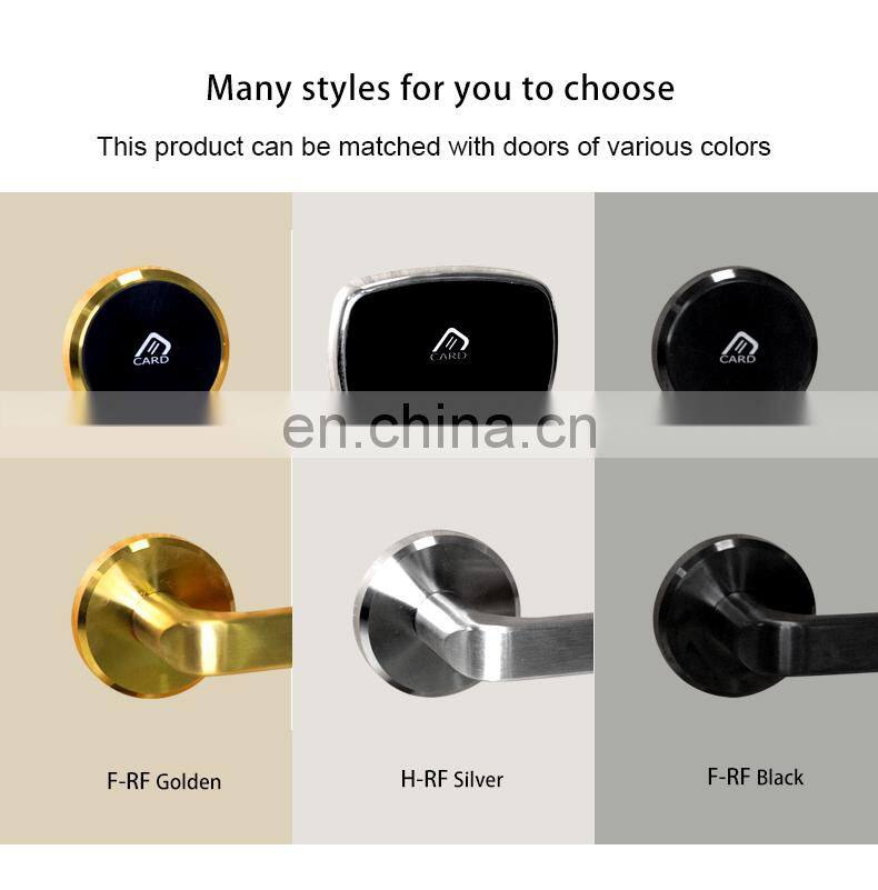 Luxury Split eletronic rfid card door lock hotel lock smart keyless IC card unlocking
