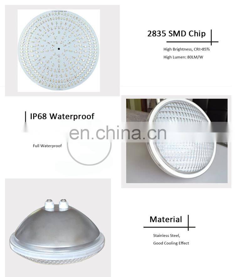 Glass IP68 Waterproof RGB Par56 18W LED Swimming Pool Lamp