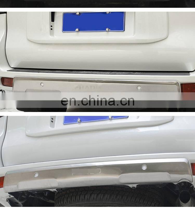 Stainless Steel Front Rear Skid Plate Bumper Guard For Prado 2018+