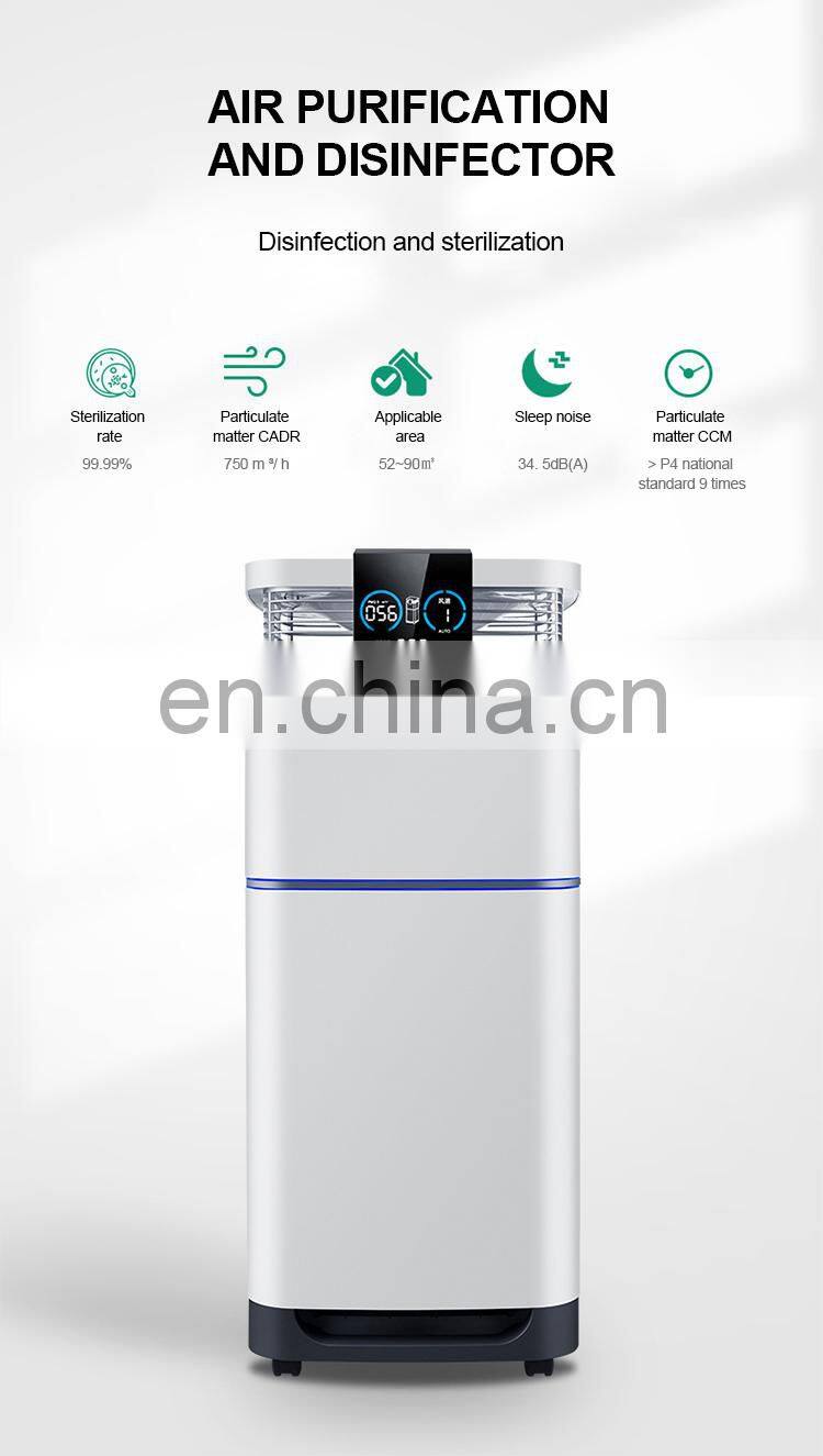 Hot Sale 2019 CE Sanitizer Sterilizer Large Home Ion Air Purifier For Hotel Hospital