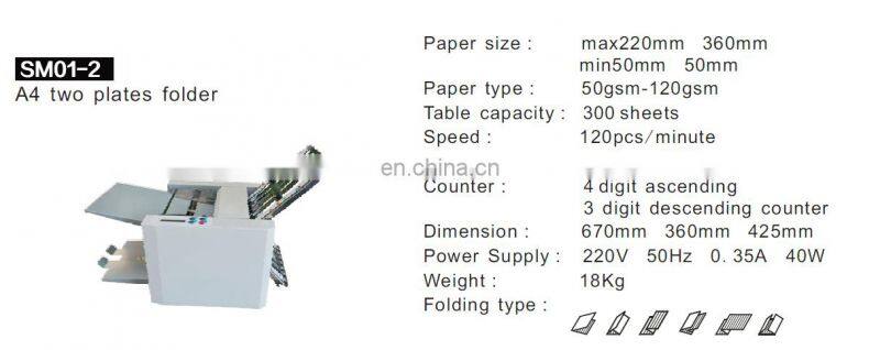 Using Various A4 Paper Folder Multifunctional Paper Folding Machine