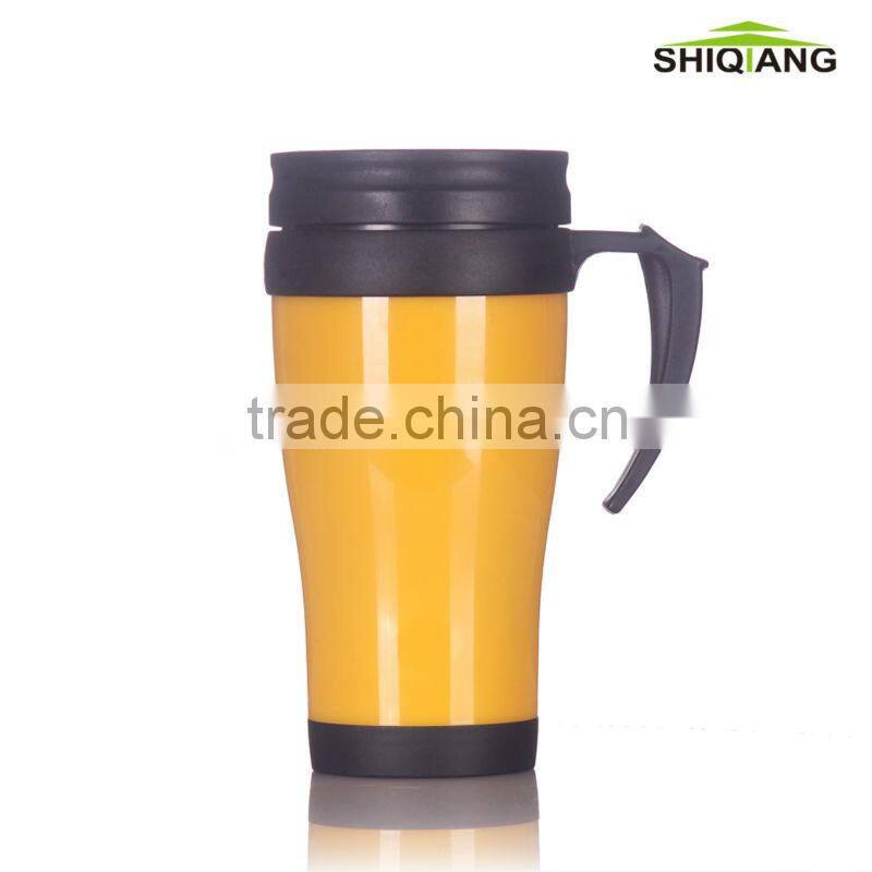 China Manufacter 400ml Hot Sale BPA Free Plastic Cup With Lid And Handle chiavetta