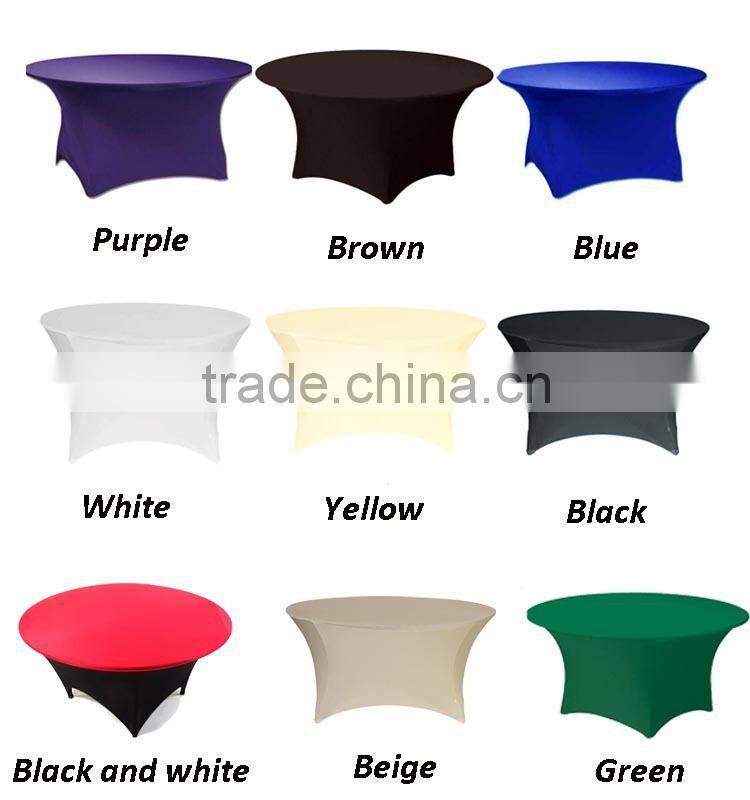 Spandex Table Cloth Polyester Banquet Wedding Cheap Table Cloth
