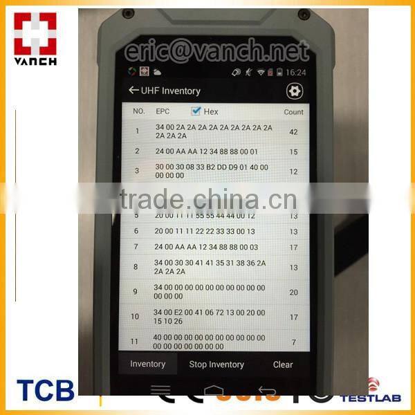 long distance uhf rfid terminal reader with demo software