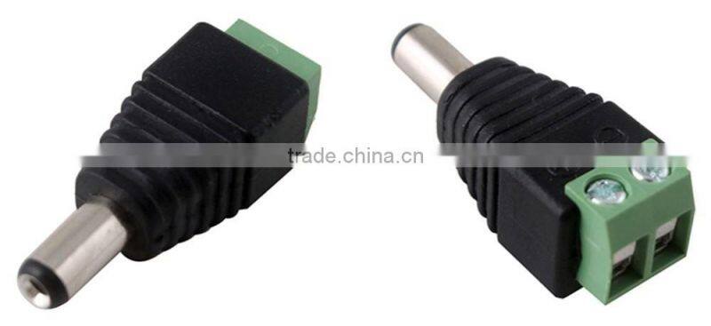 DC12V Power Plug Adapter Connector for 5050 3528 LED Strip Light Power Supply(Male)