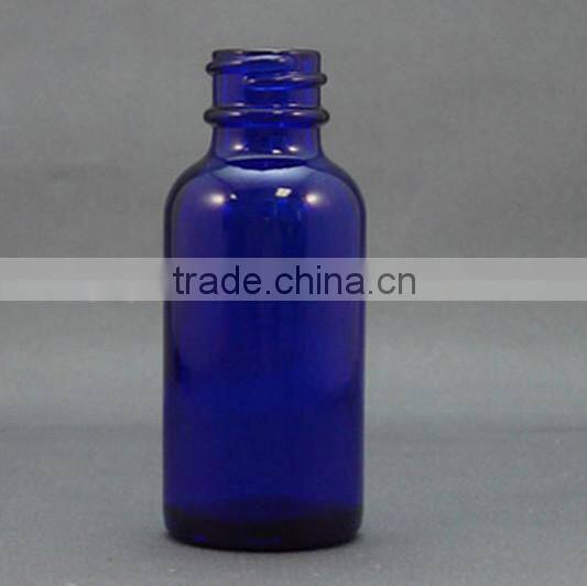 4oz blue glass boston bottle, 120ml blue boston round glass bottle
