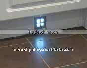 2w led recessed aluminium wall light