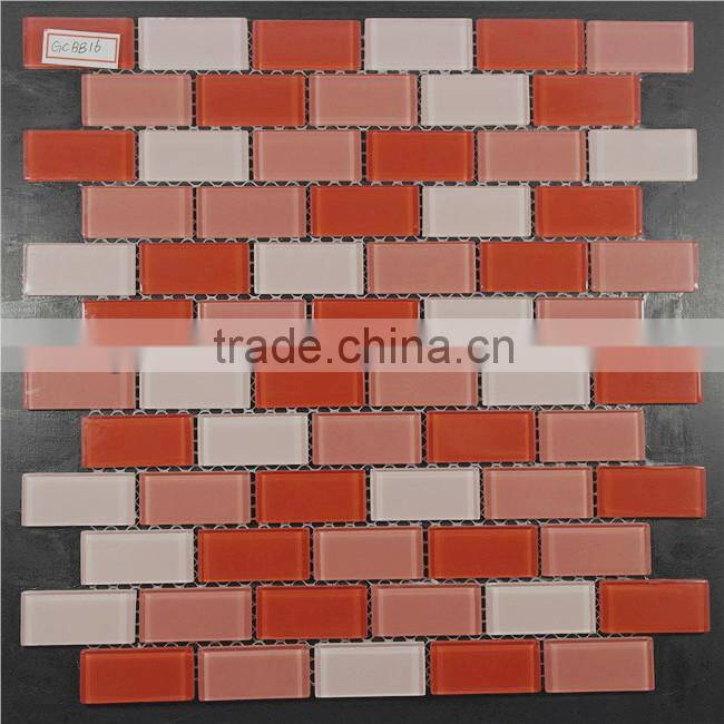 linear backsplash glass mosaic