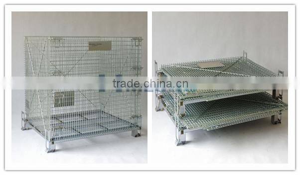 Industrial durable stackable metal container pallet