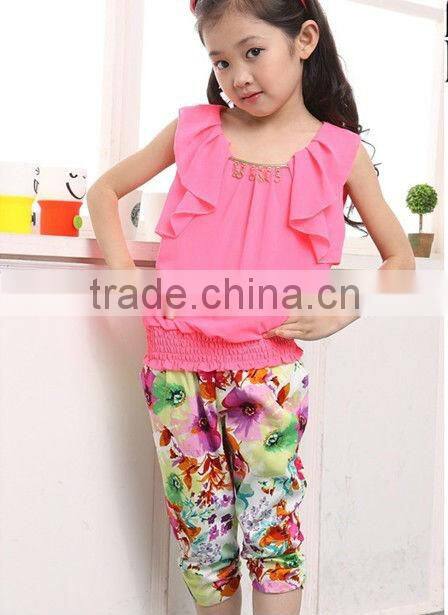 Summer Baby Leisure Clothes Sets, Beautiful Children Sets For Girls