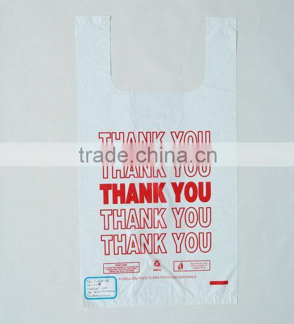 100% Cornstarch Vest Packing Bags Biodegradable