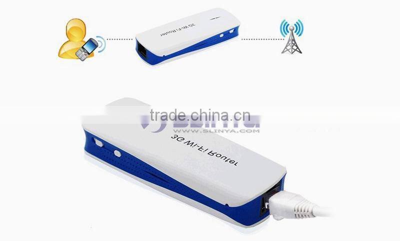 3 in 1 Multi-Function Power Bank 3G Wifi Router 3G Portable Wilreless Wifi Router for iPhone iPad Smart Phone