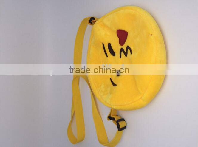 Newest hot selling fashion cheap price emoji bag for wholesales
