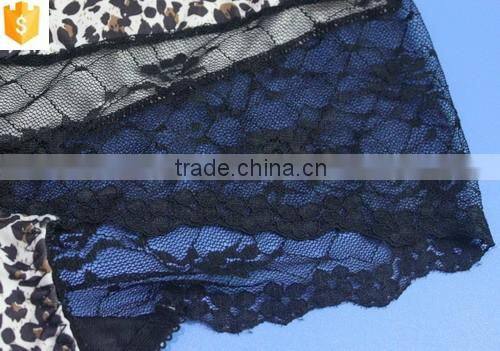 sexy transparent lady underwear,leopard print lace underwear panty