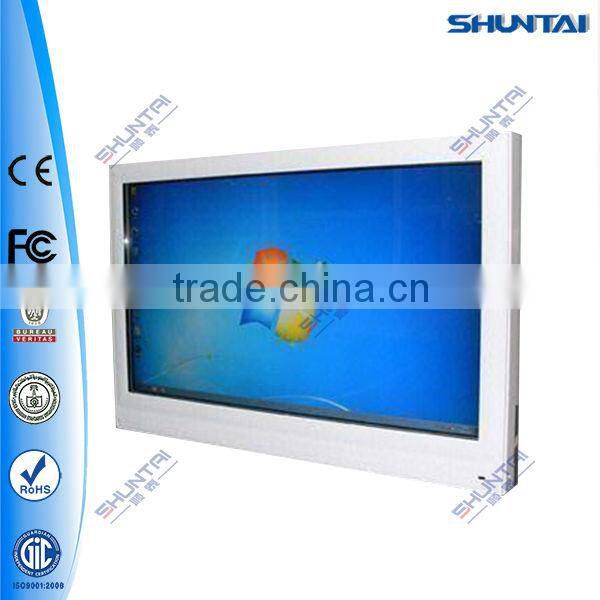 Wall mount information searching way finding kiosk