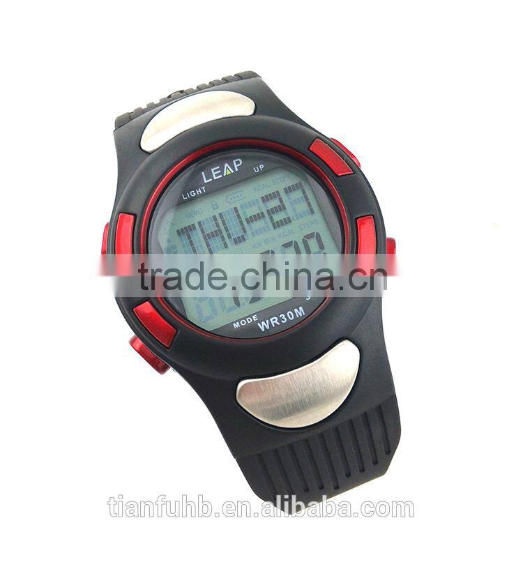 sport body fitness heart rate meter pulse watch/wrist watches/heart rate watch with pulse alarm clock