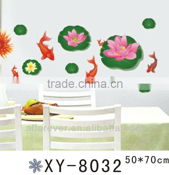 wall decor lotus flower,wall sticker
