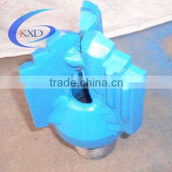 PDC three wing drag bit / three wings tungsten carbide drag bit