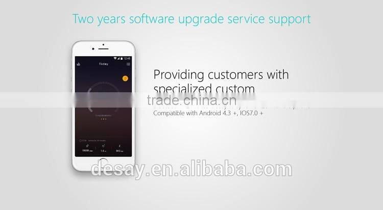 Desay Multi-function Pedometer Call/SMS DS-B521 Smart Band with Heart Rate for iOS 7.1 + Android 4.3 +