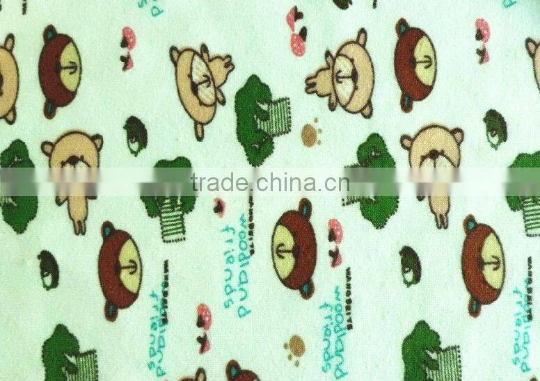 40s 350gsm printed 100% polyester velour