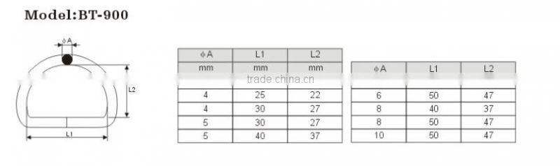 Factory price D Ring stainless steel/ galvanized