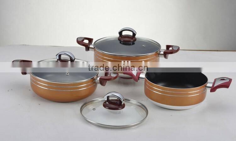 Pressed Aluminium Ceramic Coating High Quality Cookware Ceramic Casserole