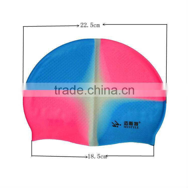 Unique silicone cap for swimming/silicone swim cap