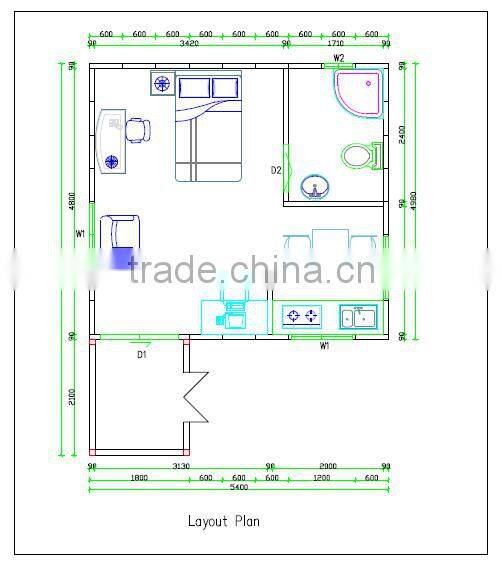 south america agrement certificated high quality modular house/iso9001 testing movable fast assemble kit prefab house