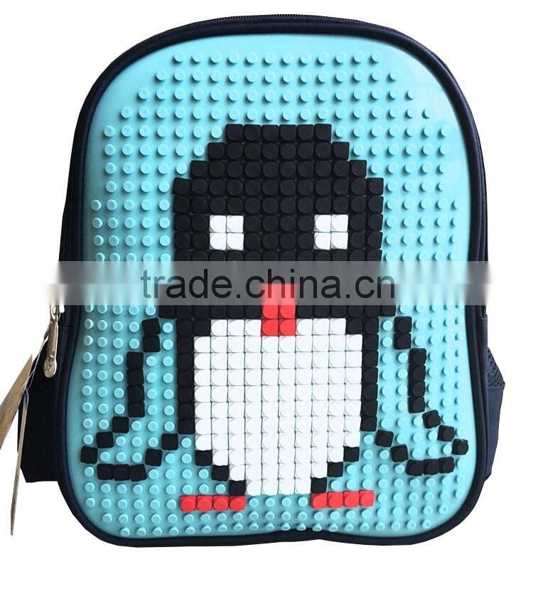 Novelty fanny diy silicone silicone book bag kids school backpack