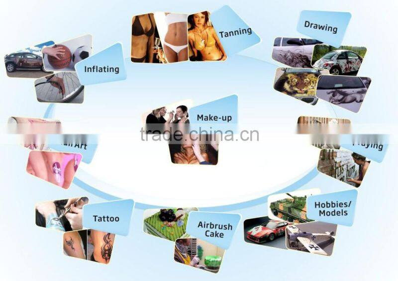 HSENG AF18-2 airbrush makeup compressor portable spray air compressor kit